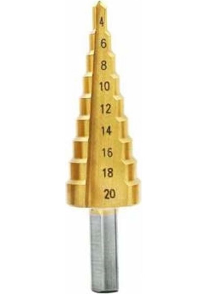 Kademeli Delme Matkap Ucu Kozalak 4-20 mm