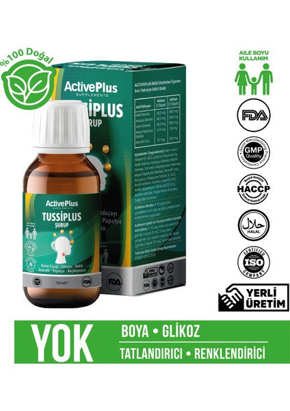 Activeplus Tussiplus Şurup