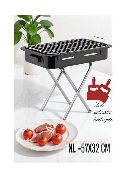 Modacar Xl Emaye Mangal Katlanır Ayaklı 57 x 32 cm 720535