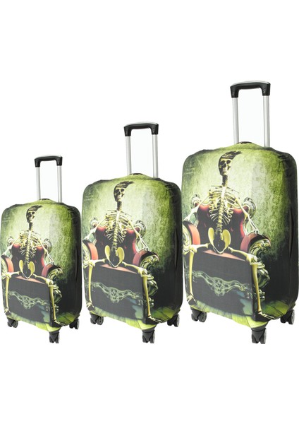 131 Bone King Valiz / Bavul Büyük, Orta, Kabin Boy Kılıf Seti - 131 Bone King fiyatları