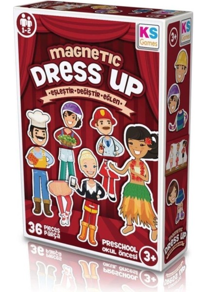 MD174 Ks, Magnetic Dress Up - Eşleştir・değiştir・eğlen / +3 Yaş