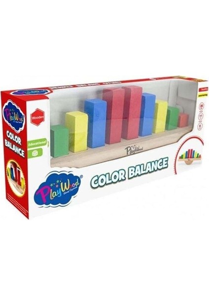 Ahşap Renkli Balans Oyunu