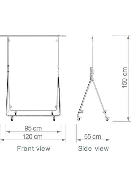 Katlanabilir Seyyar Tekerlekli Yüksek Kalite Siyah Orta Stand fiyatları