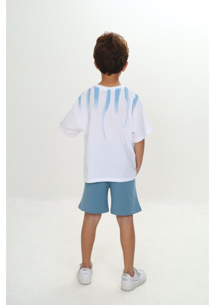 Erkek Çocuk Shadowy Baskılı Şortlu Takım fırsatları