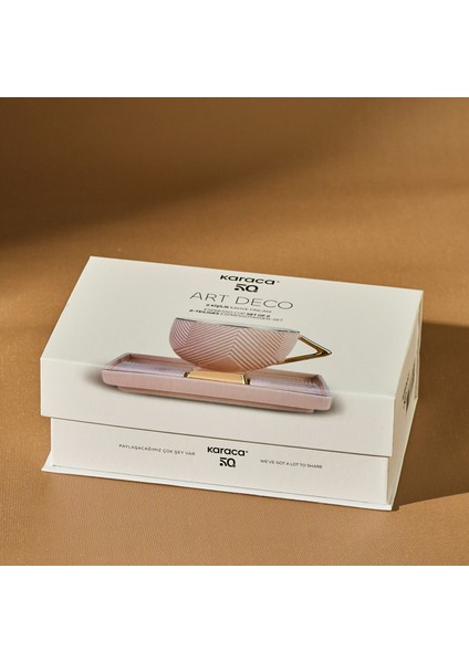 Art Deco 2 Kişilik Kahve Fincan Takımı 80 ml