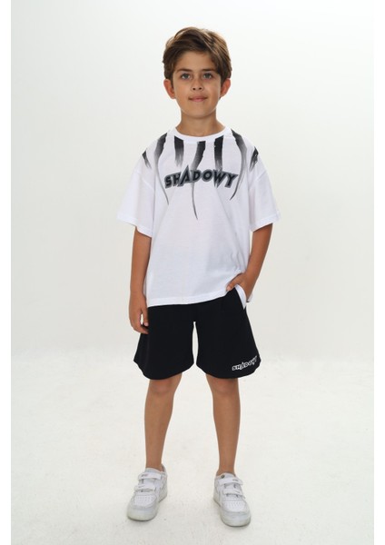 Erkek Çocuk Shadowy Baskılı Şortlu Takım indirimleri