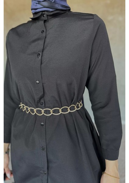 Zincir Kemerli Tesettür Tunik P-00017690