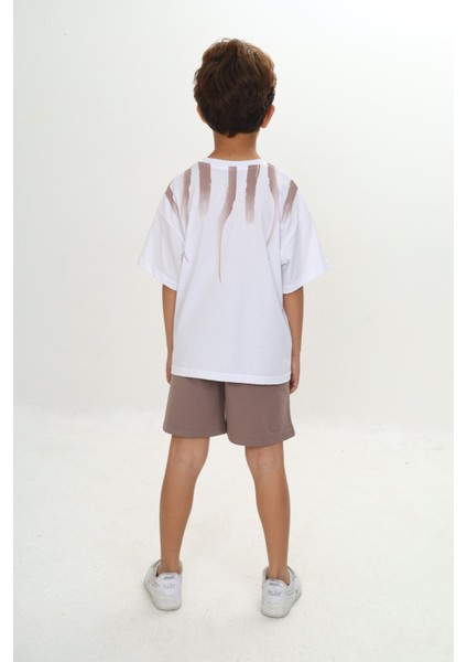 Erkek Çocuk Shadowy Baskılı Şortlu Takım fırsatları