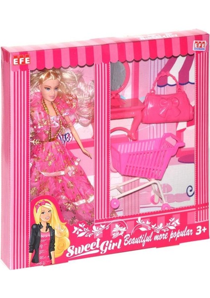 221G-M Efe, Sweet Girl Market Arabalı Bebek Oyun Seti