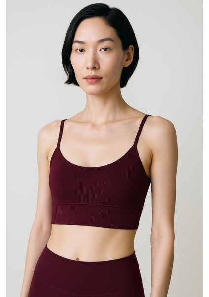 Ince Askılı Toparlayıcı Ripli Spor Büstiyer