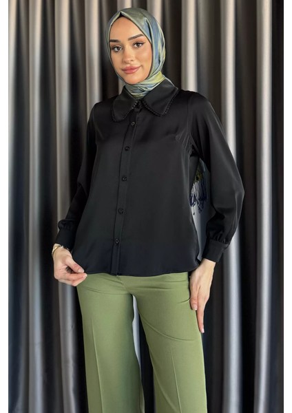 Yaka Detaylı Tesettür Gömlek P-00017588