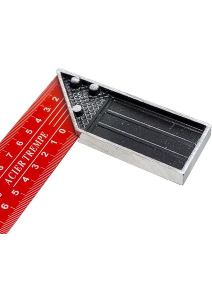 300 mm 30 cm Alüminyum Marangoz Gönye Metal Gövde Açılı Ölçüm Cetveli Ahşap Inşaat Hassas Gönye fırsatları