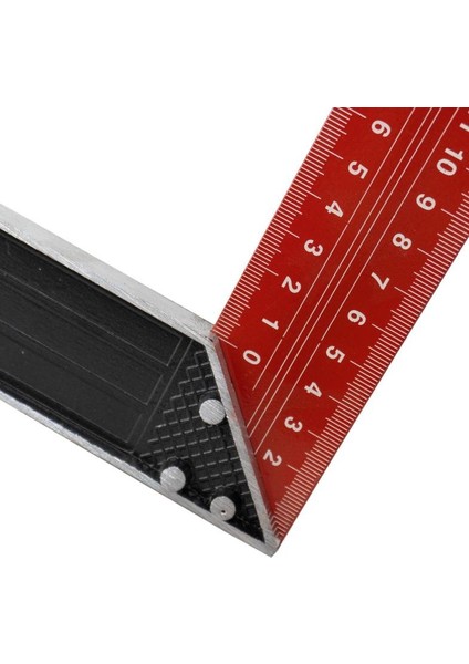 300 mm 30 cm Alüminyum Marangoz Gönye Metal Gövde Açılı Ölçüm Cetveli Ahşap Inşaat Hassas Gönye indirimleri