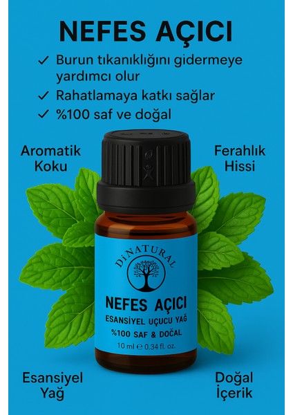 Mentol Uçucu Yağ %100 Saf Doğal Esans Buhurdanlık Difüzör Oda Esansı 10 ml fiyatları