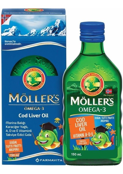Omega-3 Balık Yağı Şurubu Tutti Frutti 150 ml