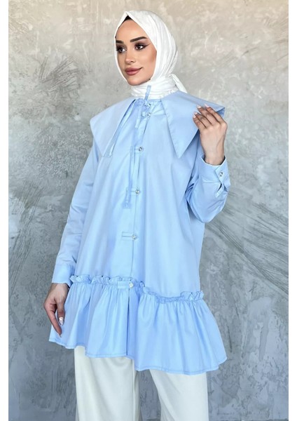 Yaka Detaylı Tesettür Tunik P-00017546