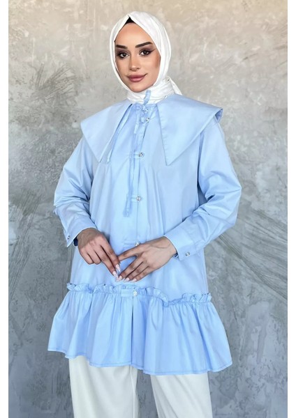 Yaka Detaylı Tesettür Tunik P-00017546 fiyatları