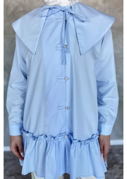 Yaka Detaylı Tesettür Tunik P-00017546 fırsatları