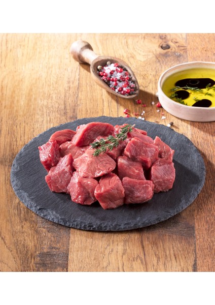 Kasap Dana Kuşbaşı Orta Yağlı 500 G %100 Yerli Besi