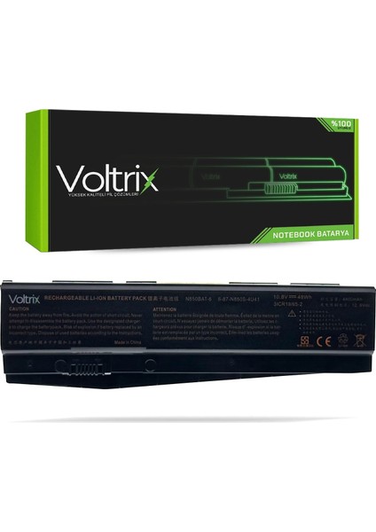Clevo N860EK1, N860EP6 Uyumlu Notebook Batarya - Pil