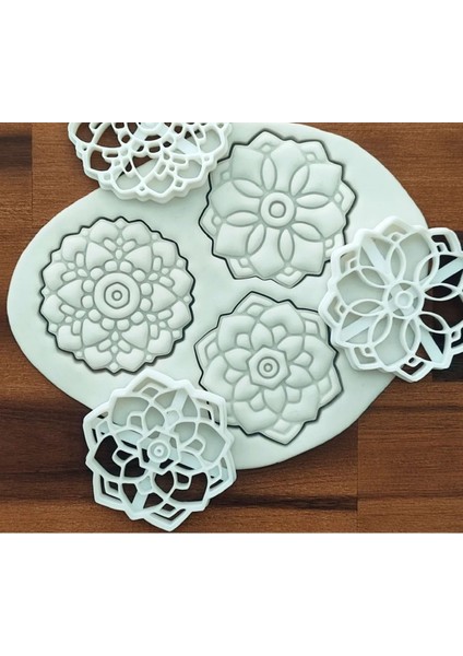 Mandala Kurabiye Kalıbı Seti