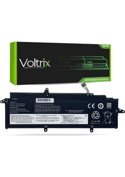 Lenovo Thinkpad X13 Fru P/n: 5B10W51819 Uyumlu Notebook Batarya - Pil