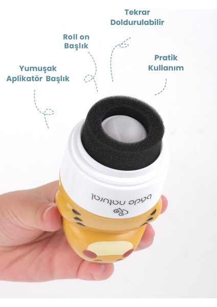 Çocuk Güneş Koruyucu Losyon 50+ Spf %100 Doğal Refill Paket + Dinozor Figürlü Aplikatör Set