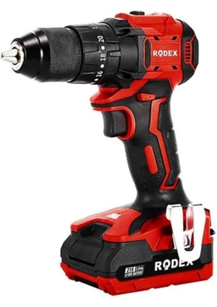 21V Akülü Darbeli Matkap Seti, 2 Batarya, Adaptör ve 13 Parça Aksesuar Içerir