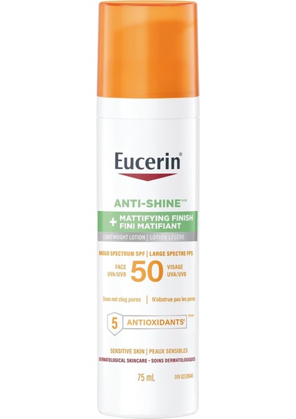 Anti-Shine SPF50 Yüz Güneş Kremi 75ML
