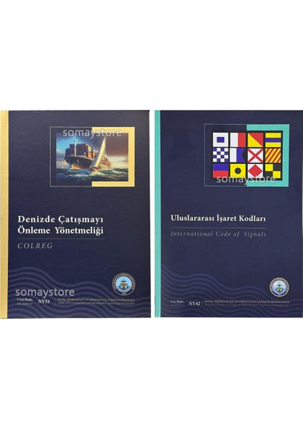 Marine Tekne Kitap Seti Denizde Çatışmayı Önleme Yönetmeliği & Uluslararası İşaret Kodlar Kitabı