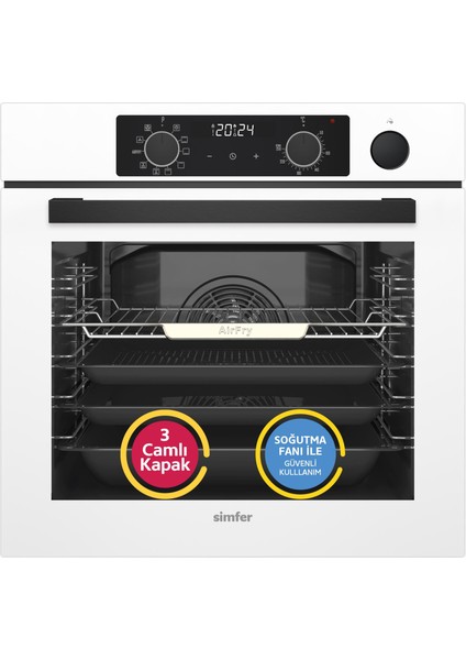 11 Fonksiyon Steam Master Beyaz 3'lü Ankastre Set (8245 Fırın - 3654 Ocak - 8739 Davlumbaz) fiyatları
