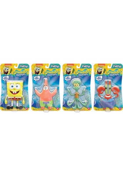 FLE04000 Flexfigs Figür Sponge Bob - Sünger Bob