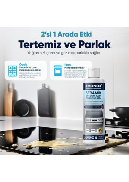 Clean Seramik Cam Ocak Yüzey Temizleyici Krem 200 ml modelleri