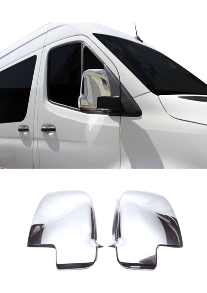Mercedes Sprinter 2018 ve Sonrası Uyumlu Ayna Kapağı Takımı Paslanmaz Çelik Krom Görünümlü Sağ - Sol
