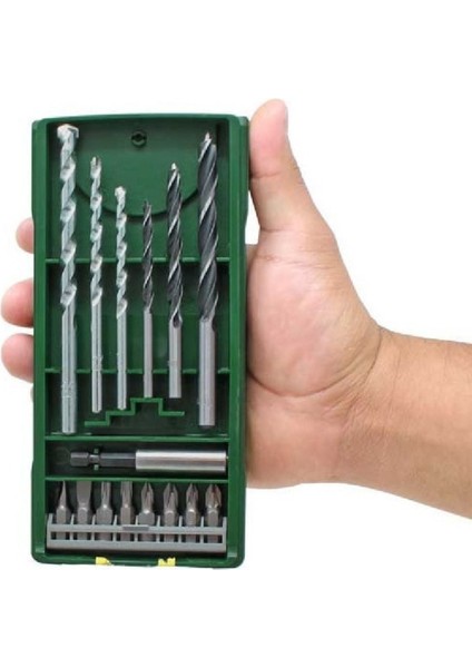 Darbeli Matkap 600W Anahtarsız Mandren ile 15 Parça Uç Seti ile Birlikte