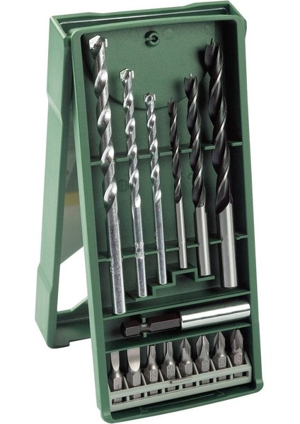 Darbeli Matkap 600W Anahtarsız Mandren ile 15 Parça Uç Seti ile Birlikte