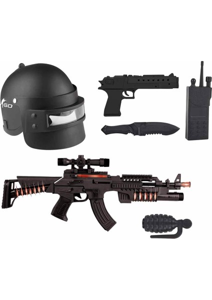 Erdem Sesli ve Işıklı Cs Go Askeri Oyun Seti ER-120M
