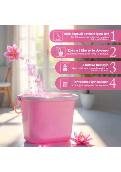 Clean Yüzey Temizleyici Akıllı Kapsül Lilyum&lotus Kokulu modelleri