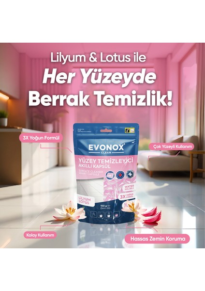 Clean Yüzey Temizleyici Akıllı Kapsül Lilyum&lotus Kokulu fırsatları
