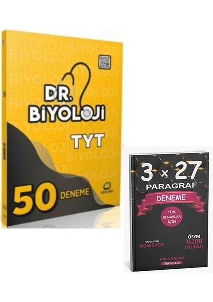 2026 Tyt Dr. Biyoloji 50 Deneme+Anlakazan Paragraf