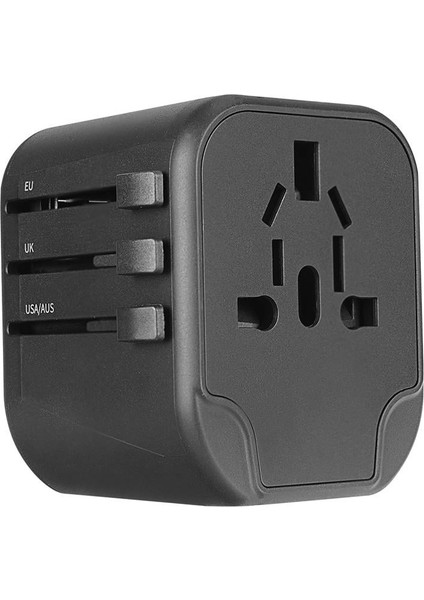 SW-KC028 2*usb 2.4A Yedek Akım Sigortalı 100-240V Universal Çevirici Priz Adaptör