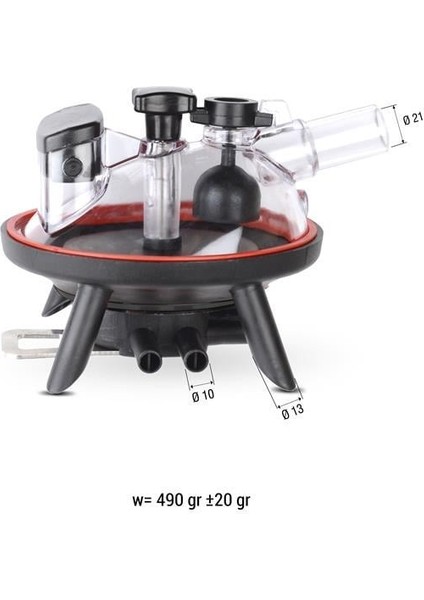 Süt Sağma Makinesi 240 cc Pençe Takımı Kırmızı Contalı (Universal)