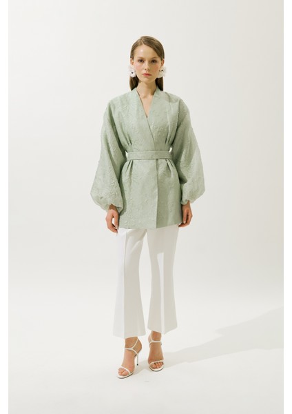 Jakar Organze Kimono Mint