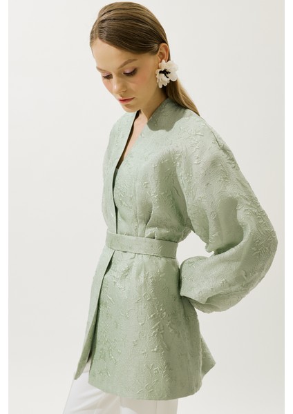 Jakar Organze Kimono Mint