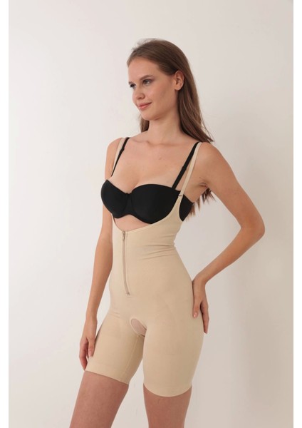 Miraxx Ten Ip Askılı Ağ Kısmı Açık Fermuarlı Tam Boy Kadın Korse fırsatları