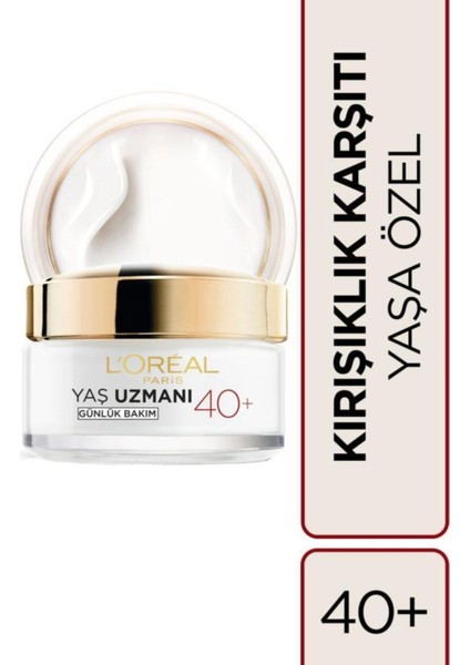 L'oreal Paris Yaş Uzmanı 40+Nemlendirici Krem 50ML