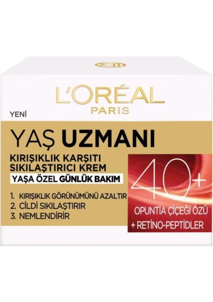 L'oreal Paris Yaş Uzmanı 40+Nemlendirici Krem 50ML modelleri