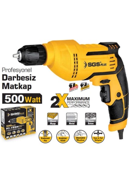 5140 Profesyonel Darbesiz Matkap - 500 Watt Güçlü ve Dayanıklı Elektronik Alet