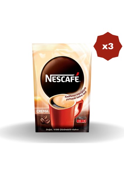 Nestle Classi̇c Crema Poşet 70 gr - (3 Adet)