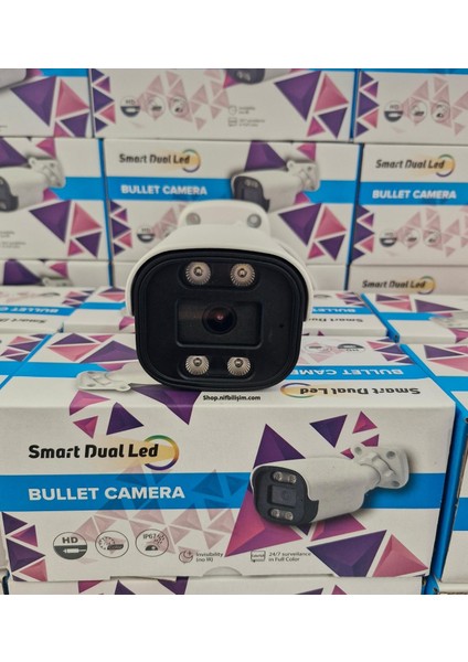 Nif Bilişim RX-6547D 5mp 3.6mm Sabit Lens Dahili Sesli Gece Renkli Metal Ir Bullet Ip Kamera fiyatları